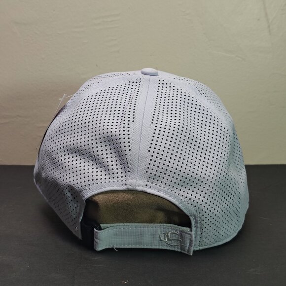 Outdoor Cap Hat Snap Back White Breathable Mesh Wicking Embroidered Dog Logo - Picture 5 of 10